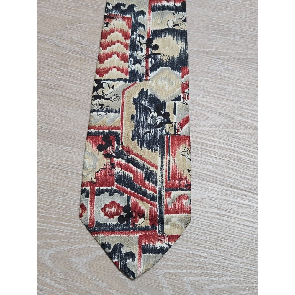 Vintage Mickey Unlimited Disney Tie Abstract Print